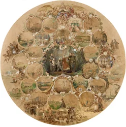 Komposition zur Feier der Silberhochzeit von Kaiser Alexander II., 1866