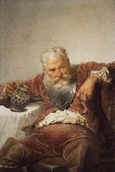 Falstaff mit einem Krug Wein und einer Pfeife, 1873