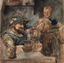 Über einem Bierkrug, 1883