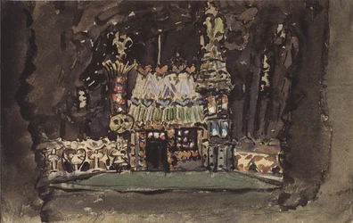 Bühnenbild für die Oper Hänsel und Gretel von E. Humperdinck, 1895