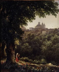 Ariccia bei Rom, 1836