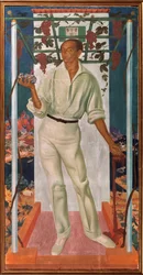 Porträt des mexikanischen Künstlers Roberto Montenegro Nervo (1887-1968)