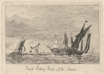 Französisches Fischerboot vor den Shears