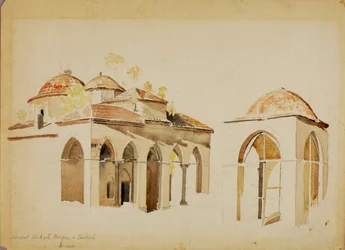 Alte türkische Moschee in Tourbek