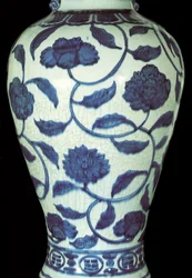 Große blau-weiße Vase, Jiajing-Periode