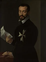 Porträt eines Ritters von Malta, wahrscheinlich Fra Jacopo Salviati, 1566