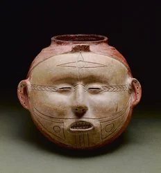 Menschliches Effigie-Gefäß, Späte Mississippi-Periode, 1300-1500