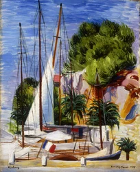 Segelboote im Hafen von Sanary