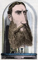 Porträt von Leopold II., König der Belgier (Louis Philippe Marie Victor), Prinz von Belgien, Herzog von Sachsen, Prinz von Sachsen-Coburg-Gotha, Herzog von Brabant