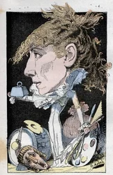 Porträt der Komödiantin Henriette Rosine Bernard, genannt Sarah Bernhardt (1844-1923)