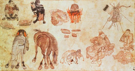 Mongolisches Nomadenlager