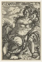 Kleopatra mit Schlange