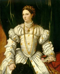 Porträt einer Dame in Weiß, ca. 1540