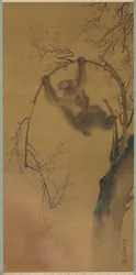 Affen in einem Kirschbaum, Affen auf einem Felsvorsprung, 1615-1868