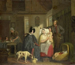 Besuch bei einer neuen Mutter