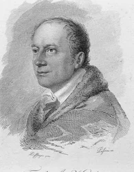 Porträt von Friedrich Kind, graviert von Passini (Gravur)