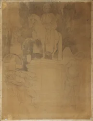 Friedhofsszene aus Wolfgang Amadeus Mozarts Oper "Don Giovanni"