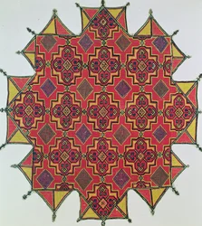 Textil mit geometrischem Muster