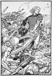Alfred der Große in der Schlacht von Ashdown