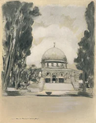 Moschee von Omar, Jerusalem, 1903