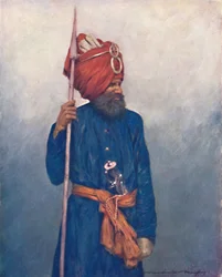 Speerträger aus Jind, 1903