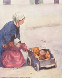 Auf die Babys aufpassen