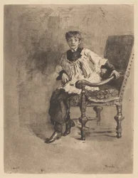 Sitzender Akolyth