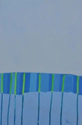 Moderne Blau-Grün-Streifen