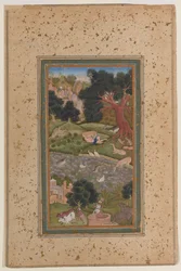 Majnun in der Wildnis, ca. 1600