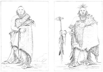 Omahas, Fort Leavenworth, Unterer Missouri, 1841