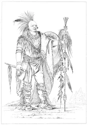 Sac oder Fox Krieger, 1841