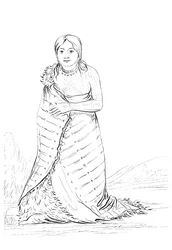 Die reine Quelle, Frau des Häuptlings des Ponca-Stammes, 1841