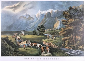 Die Rocky Mountains, um 1870