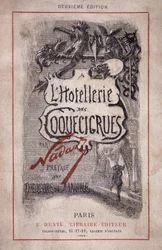Buch „Die Hotellerie des Coquecicrues“. Bleistiftnotizen, Vorwort von Théodore de Banville