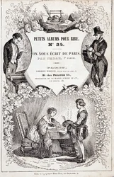 Frontispiz von „Kleine Alben zum Lachen Nummer 25. Sie schrieben uns aus Paris. Zweiter Teil“, 1850 (Gravur)