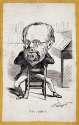 Porträtkarikaturen von Pierre-Joseph Proudhon