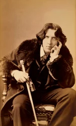 Oscar Wilde, irischer Schriftsteller, Witzbold und Dramatiker, 1882