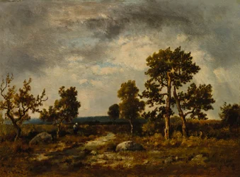 Pfad nahe dem Teich der Vipern, Wald von Fontainebleau, ca. 1860er