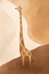 Serene Giraffenlandschaft