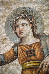 Römisches Mosaik in der Villa Haus des Aion