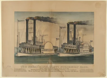 Das große Mississippi-Dampfschiffrennen - Von New Orleans nach St. Louis, Juli 1870 - Zwischen..., 1872-74
