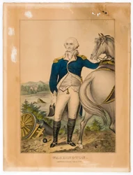 Washington (Stehend bei seinem Pferd)
