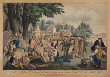 Wm. Penns Vertrag mit den Indianern bei der Gründung der Provinz Pennsylvania 1661: Der einzige Vertrag, der niemals gebrochen wurde