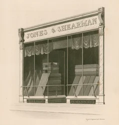 Ladenfront von Messrs Jones und Shearman, Blackfriars Road, London