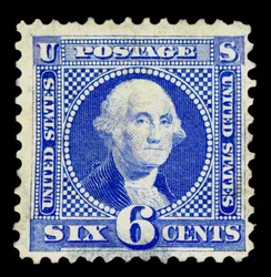 6c Washington Neuauflage Einzelstück