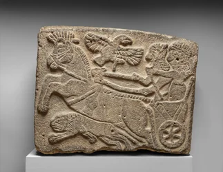 Orthostat-Relief: Löwenjagd-Szene, ca. 9. Jahrhundert v. Chr.