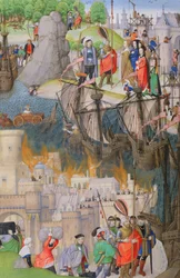 Szenen aus der Aeneis, von Virgil, 1472-73