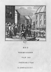 Verstümmelung von Marie Therese Louise de Savoie-Carignan, Prinzessin von Lamballe, am 3. September 1792