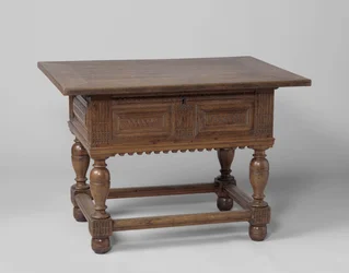 Zahltisch, ca. 1600-50 (Eiche)