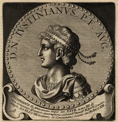 Porträt des byzantinischen Kaisers Justinian II.